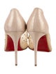 Christian Louboutin Mesh Crystal Embellishments Pumps
