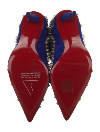 Christian Louboutin Suede Printed Boots