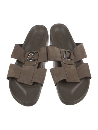 Christian Louboutin Suede Slides
