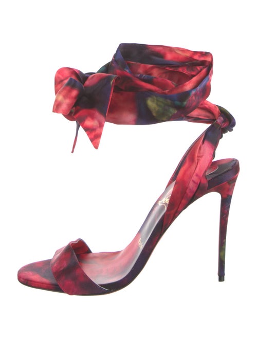 Christian Louboutin Floral Print Sandals