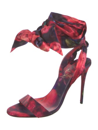 Christian Louboutin Floral Print Sandals