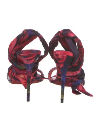 Christian Louboutin Floral Print Sandals