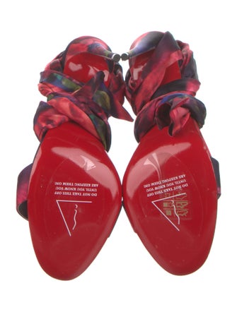Christian Louboutin Floral Print Sandals