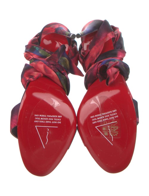 Christian Louboutin Floral Print Sandals