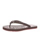 Christian Louboutin Rubber Studded Accents Flip Flops