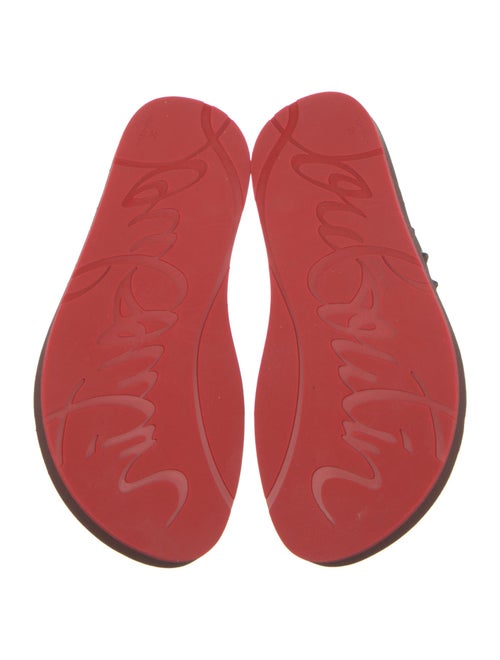 Christian Louboutin Rubber Studded Accents Flip Flops