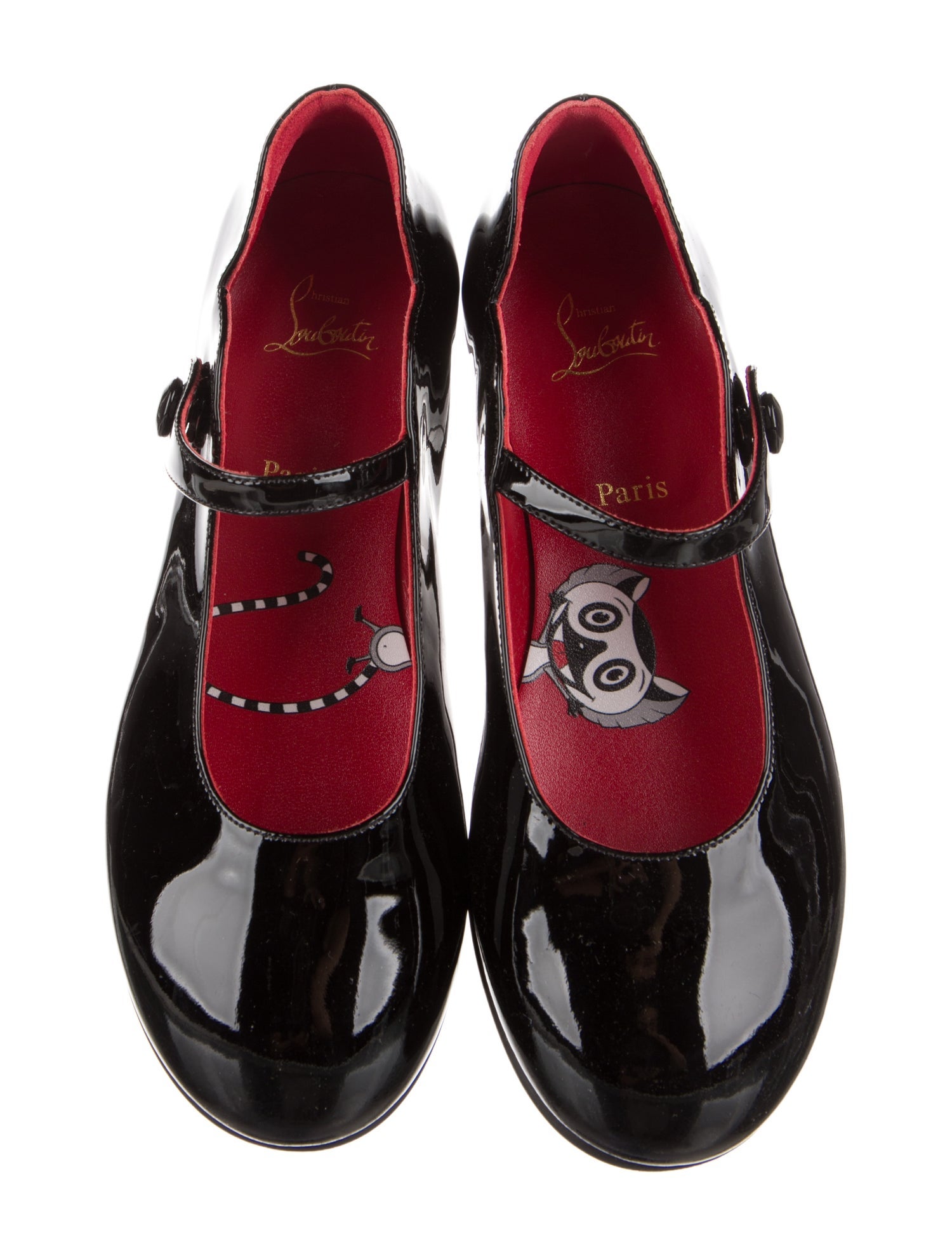 Christian Louboutin Girls' Patent Leather Ballet Flats