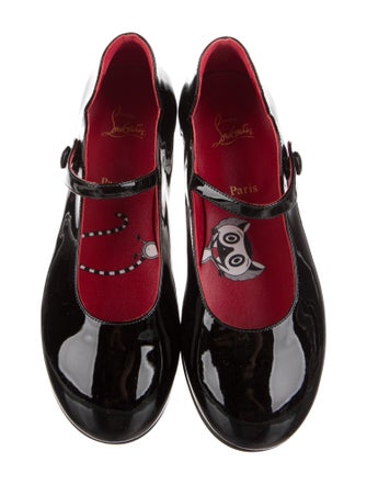 Christian Louboutin Girls' Patent Leather Ballet Flats