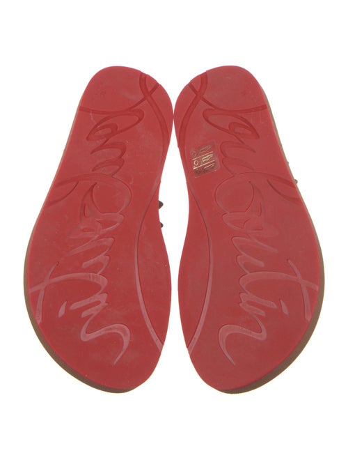 Christian Louboutin Rubber Studded Accents Flip Flops