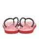 Christian Louboutin Rubber Studded Accents Flip Flops