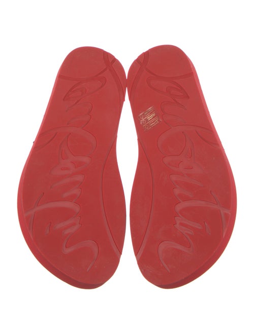 Christian Louboutin Rubber Studded Accents Flip Flops