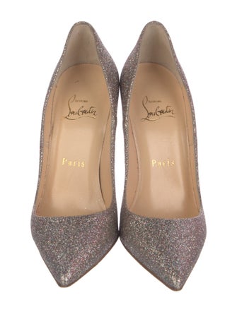 Christian Louboutin Glitter D'Orsay Pumps