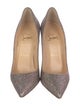 Christian Louboutin Glitter D'Orsay Pumps