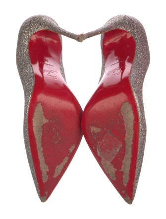 Christian Louboutin Glitter D'Orsay Pumps
