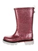 Christian Louboutin Girls' Glitter Rain Boots