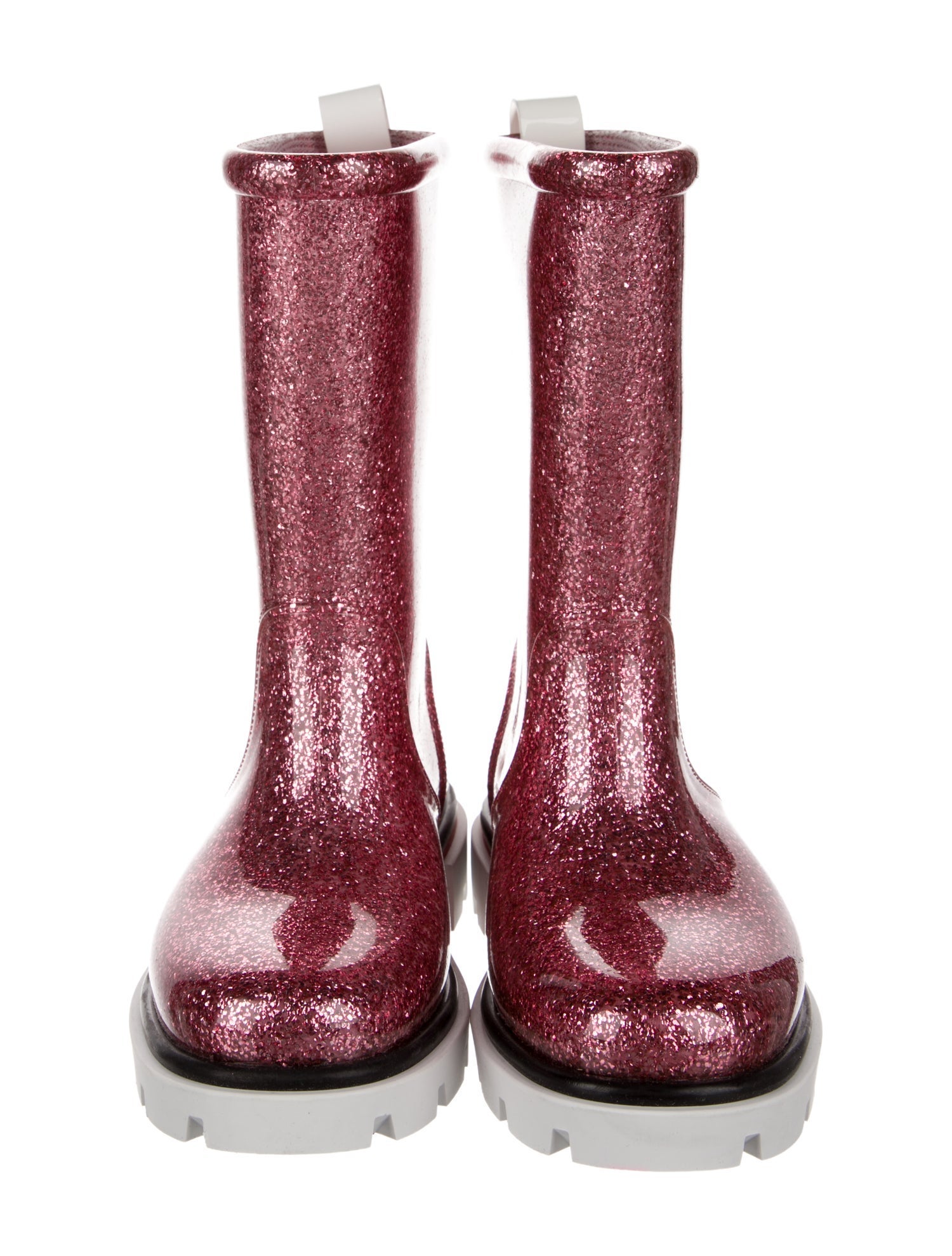 Christian Louboutin Girls' Glitter Rain Boots