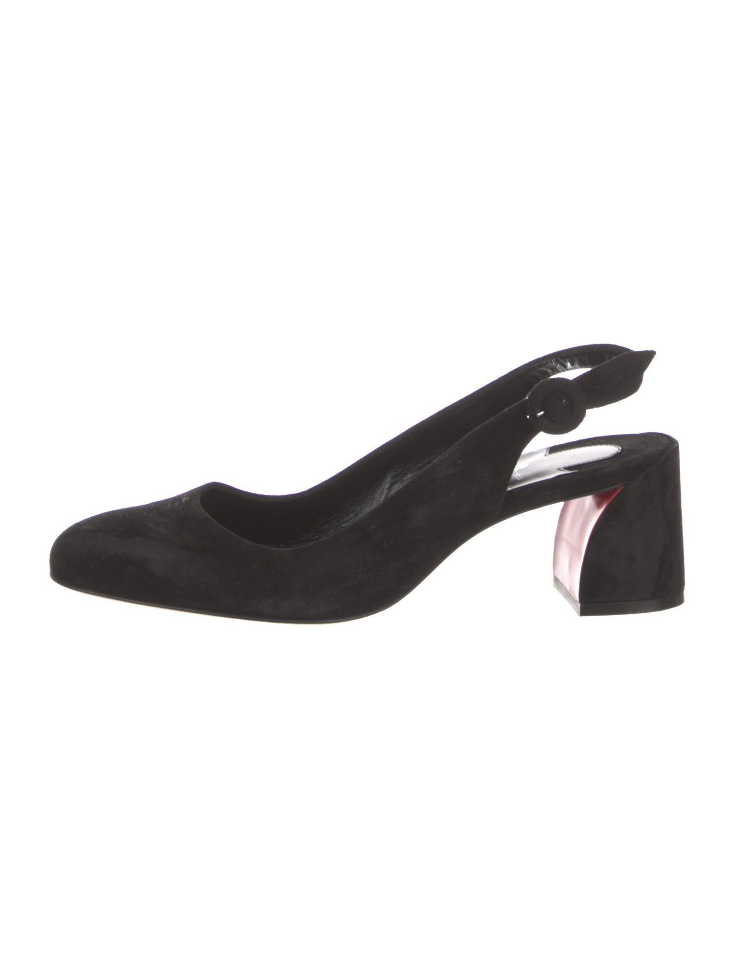 Christian Louboutin Suede Slingback Pumps