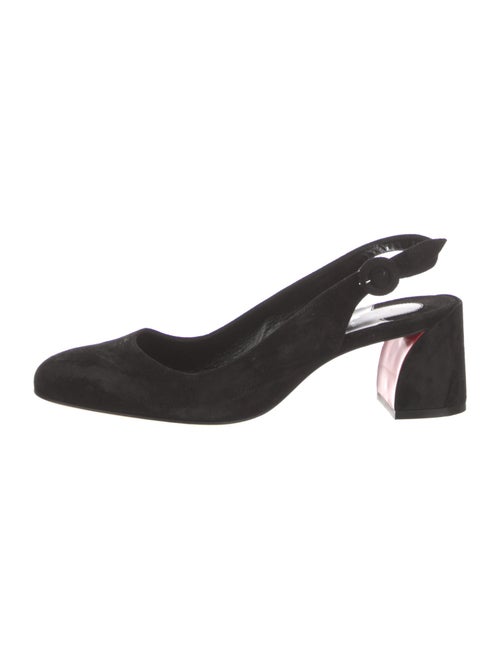 Christian Louboutin Suede Slingback Pumps
