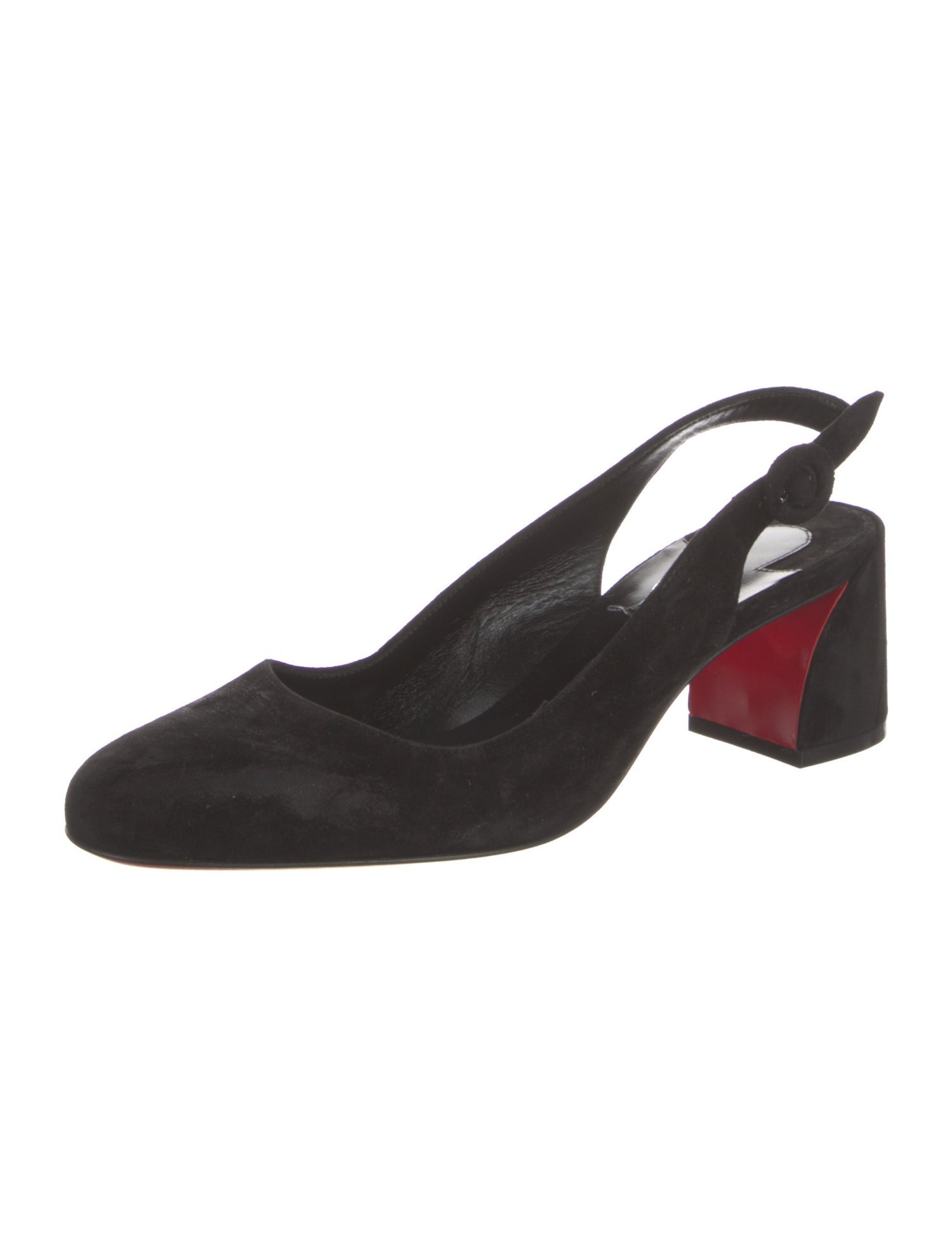 Christian Louboutin Suede Slingback Pumps