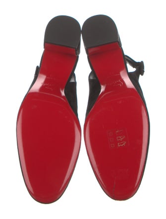 Christian Louboutin Suede Slingback Pumps