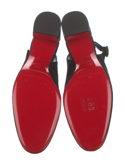 Christian Louboutin Suede Slingback Pumps