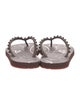Christian Louboutin Rubber Studded Accents Flip Flops