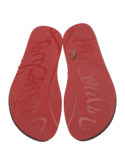 Christian Louboutin Rubber Studded Accents Flip Flops