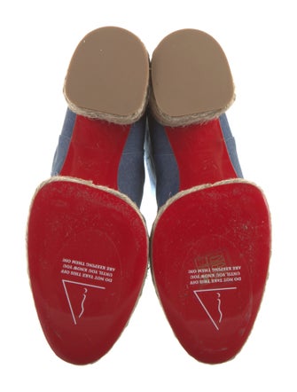 Christian Louboutin Denim Colorblock Pattern Boots