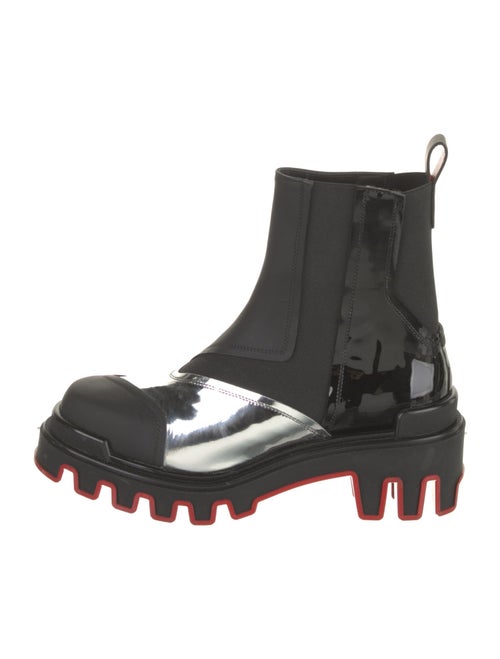 Christian Louboutin x MARVEL Patent Leather Chelsea Boots