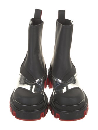 Christian Louboutin x MARVEL Patent Leather Chelsea Boots