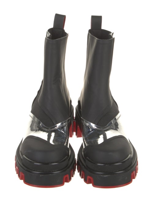 Christian Louboutin x MARVEL Patent Leather Chelsea Boots