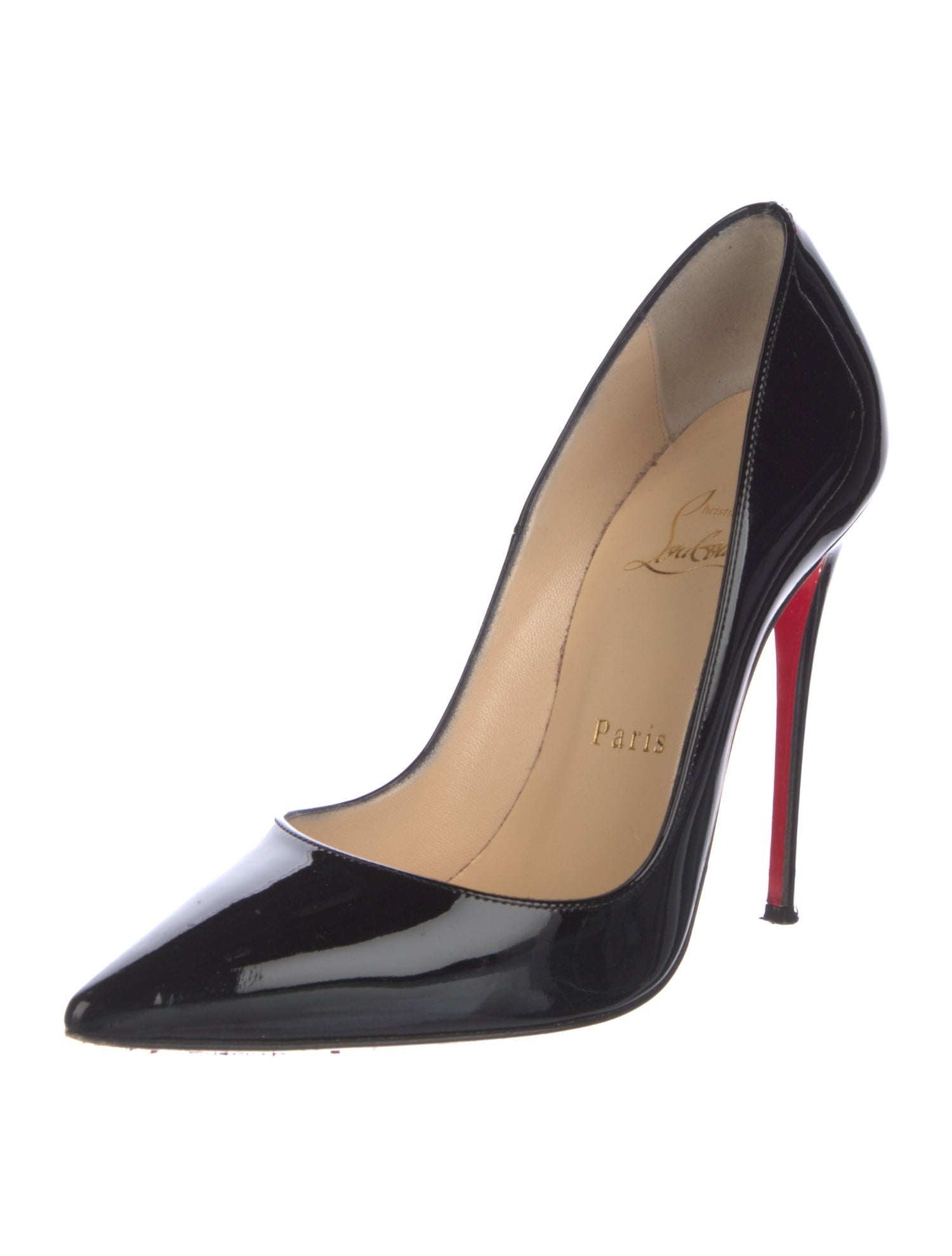 Christian Louboutin Patent Leather D'Orsay Pumps