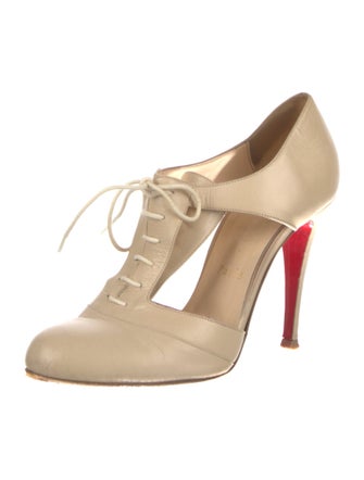 Christian Louboutin Leather T-Strap Pumps