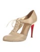 Christian Louboutin Leather T-Strap Pumps