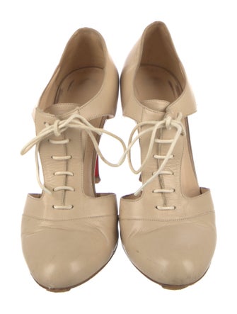 Christian Louboutin Leather T-Strap Pumps
