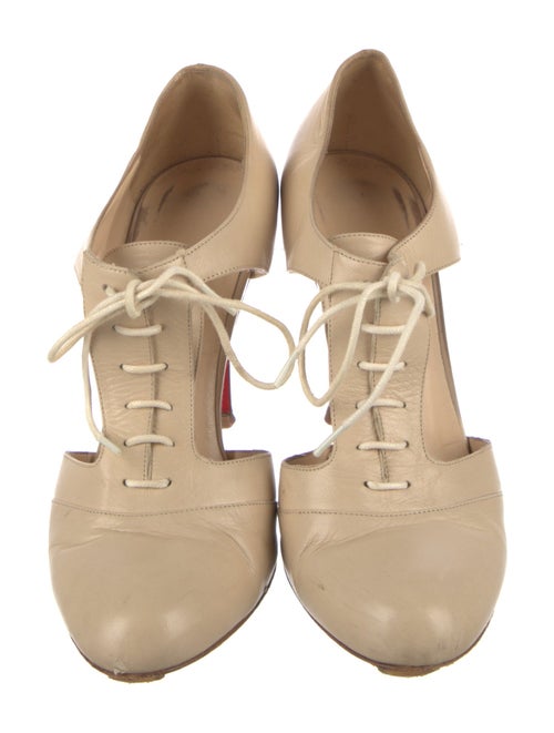 Christian Louboutin Leather T-Strap Pumps