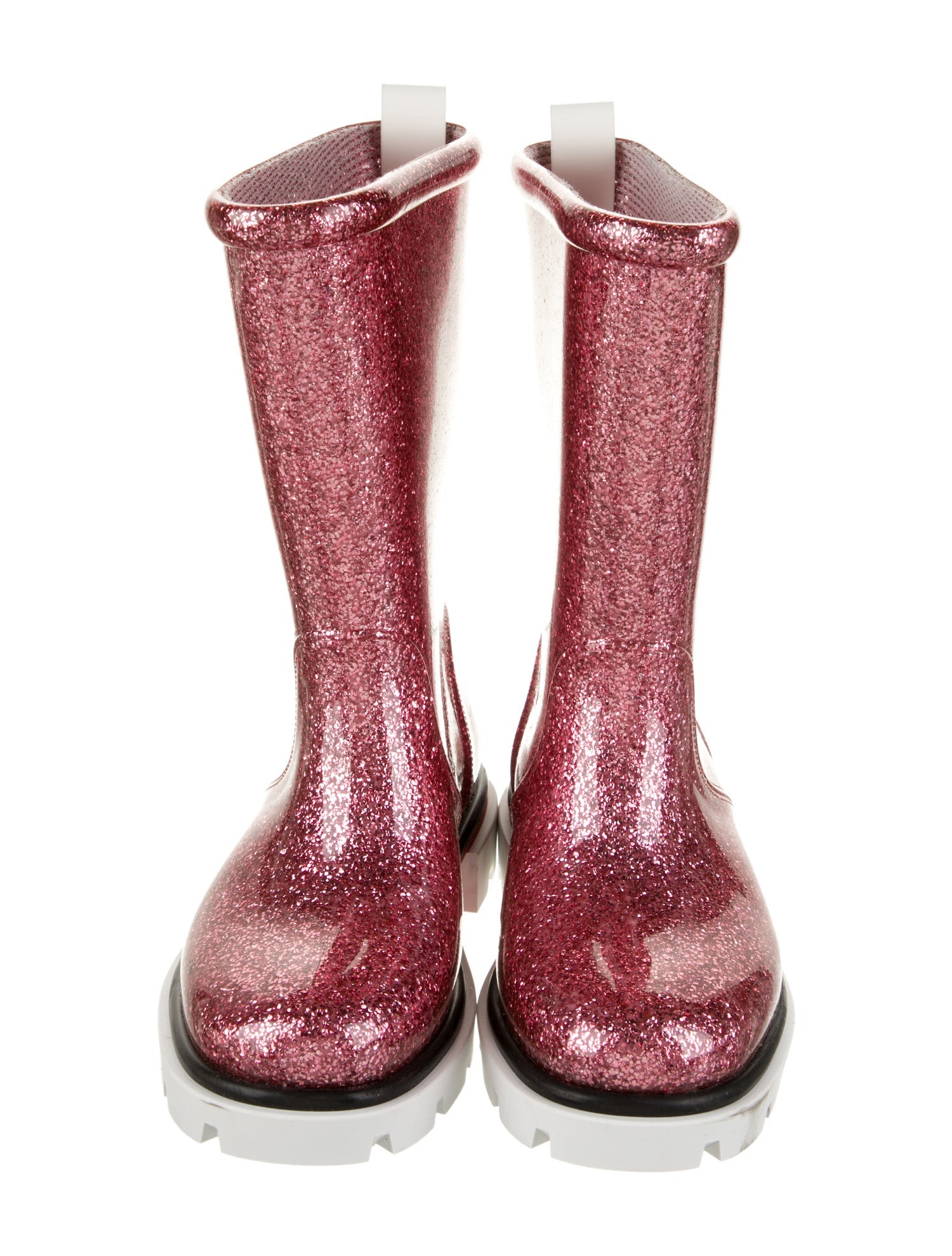 Christian Louboutin Girls' Glitter Rain Boots