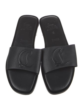 Christian Louboutin Leather Slides