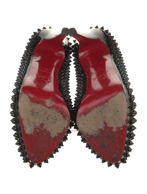 Christian Louboutin Spike Accents Patent Leather Pumps