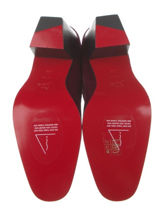 Christian Louboutin Velvet Chain-Link Accents Boots