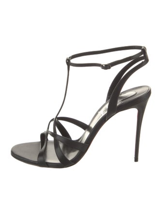 Christian Louboutin Leather T-Strap Sandals