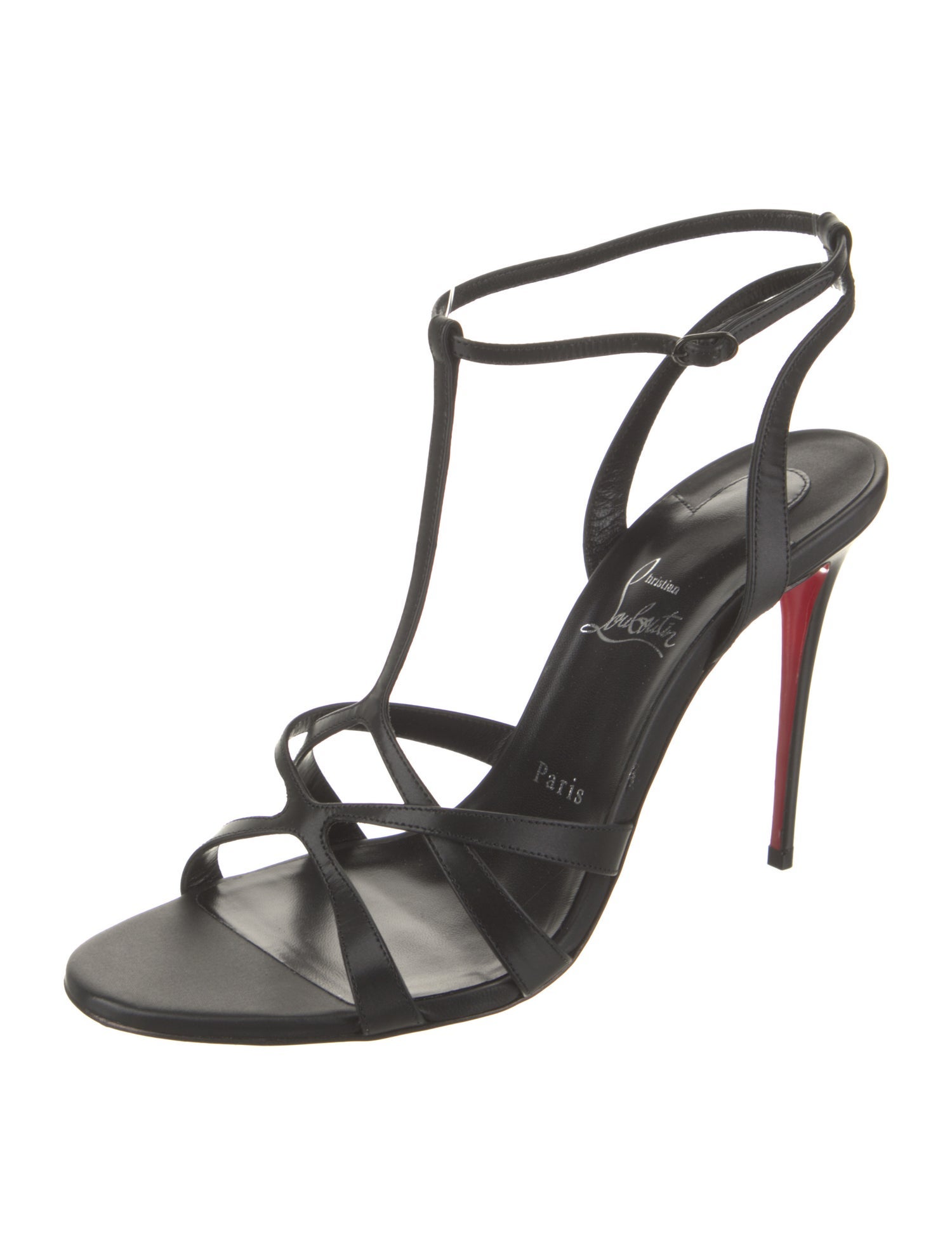 Christian Louboutin Leather T-Strap Sandals