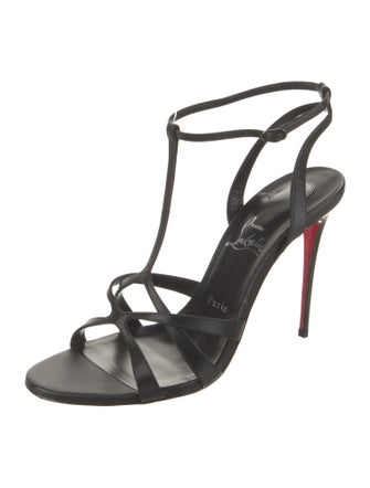 Christian Louboutin Leather T-Strap Sandals