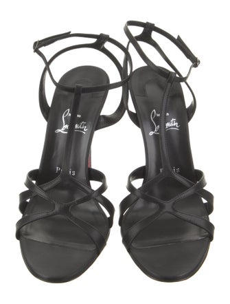 Christian Louboutin Leather T-Strap Sandals