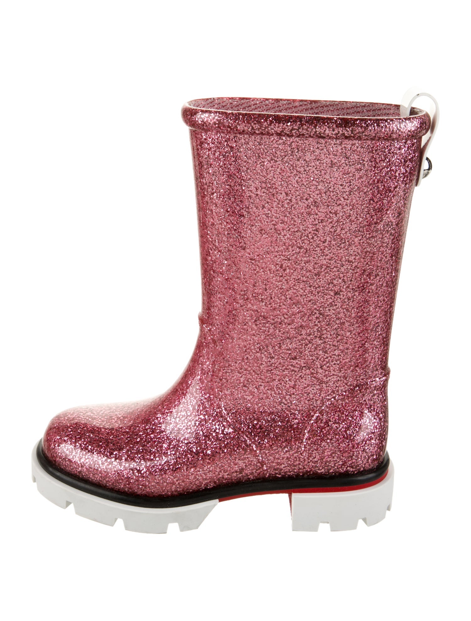 Christian Louboutin Girls' Glitter Rain Boots
