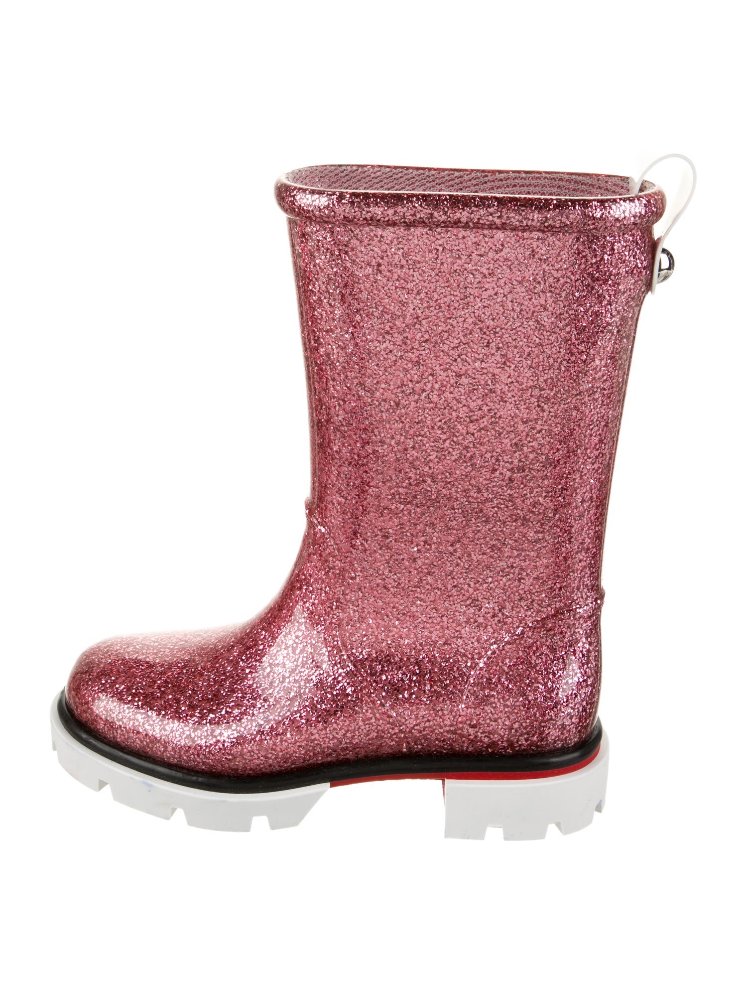Christian Louboutin Girls' Glitter Rain Boots