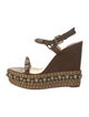 Christian Louboutin Spike Accents Leather Espadrilles