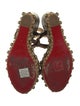 Christian Louboutin Spike Accents Leather Espadrilles