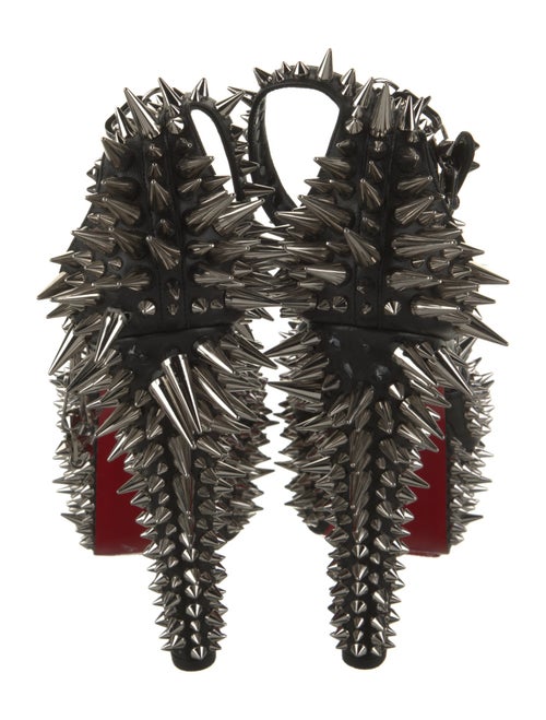 Christian Louboutin Leather Studded Accents Sandals