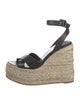 Christian Louboutin Leather Tweed Pattern Espadrilles
